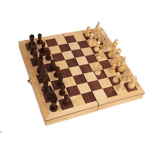 Classic Wood Folding Chess Set