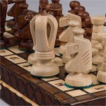 Chess Set – Royal 30 European Wooden Handmade International Chess Set – 11-3/4″ x 11-3/4″