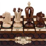 Chess Set – Royal 30 European Wooden Handmade International Chess Set – 11-3/4″ x 11-3/4″