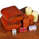 Backgammon Board Game Set 17″