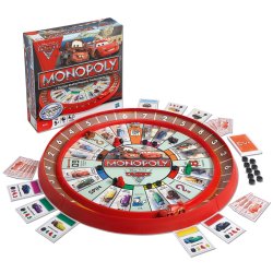 Monopoly Cars 2 Race Track Lightning McQueen Board Game