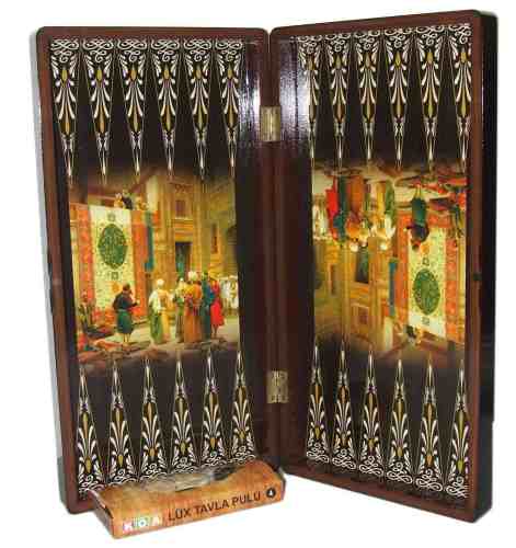 Persian design backgammon and chess set – boardgame